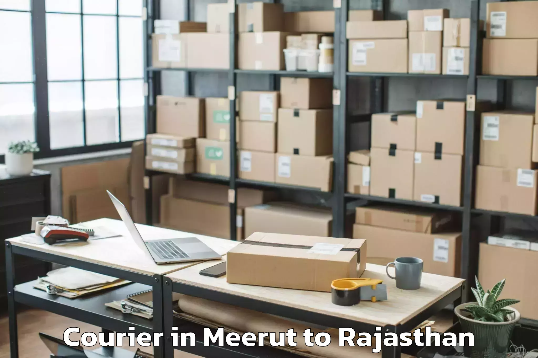 Book Meerut to Dariba Courier Online